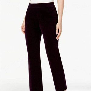 !!~ Marquis Purple Petite Velour Pull-on Pants ~!!
